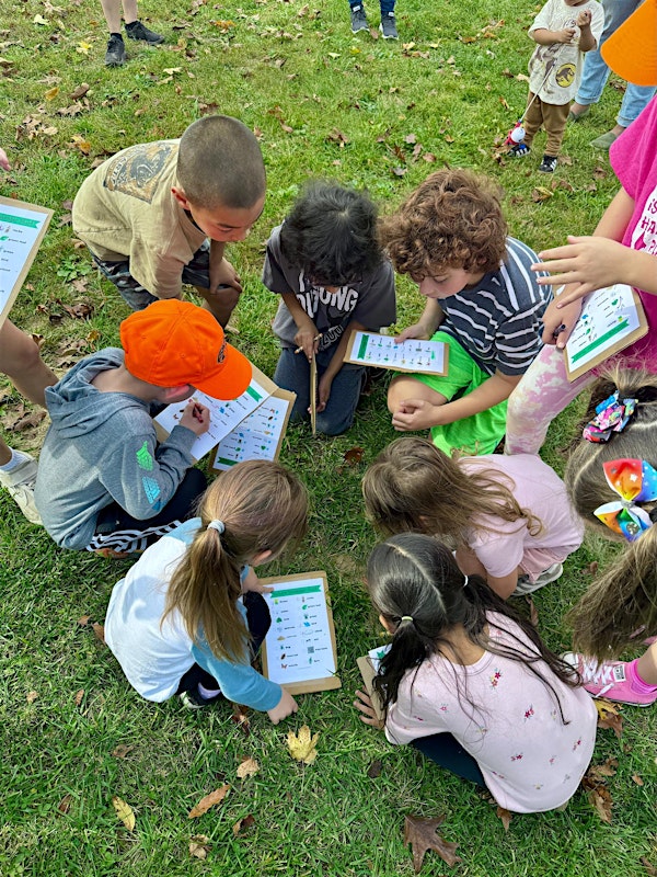 Children engaging in a fun and educational scavenger hunt, sparking curiosity and learning.
