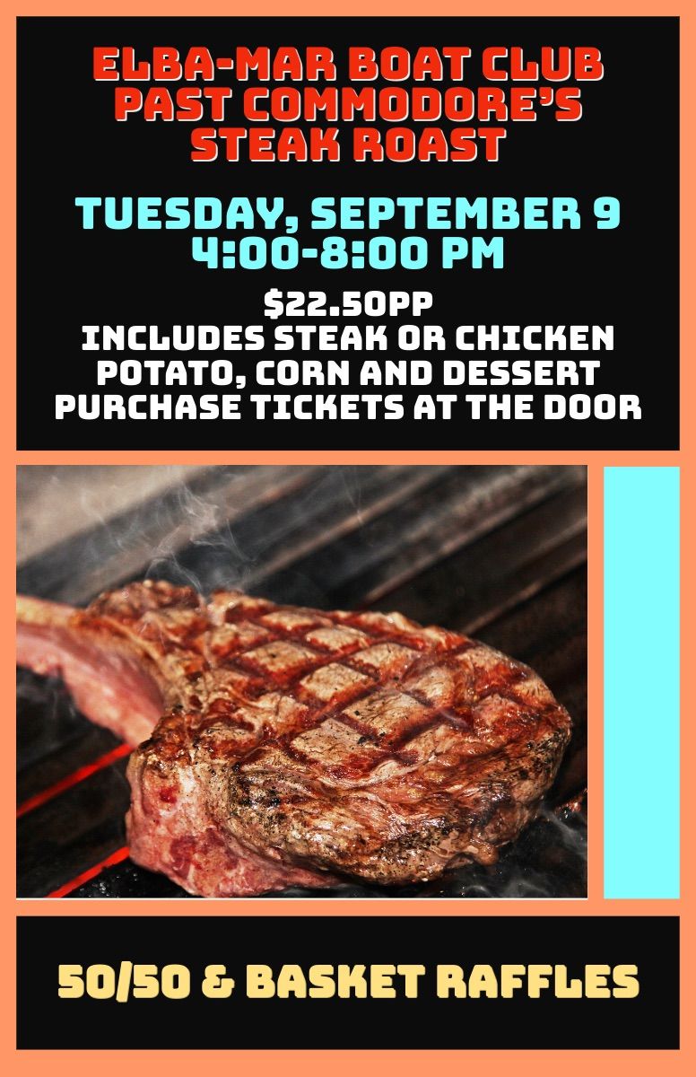 The renowned Past Commodore’s Steak Roast, an annual tradition.